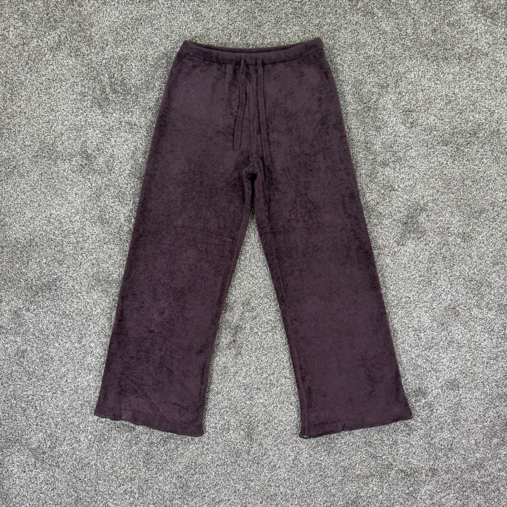 FP Movement Free People Purple Boucle Wide Leg Lounge Pant Women XS/S Drawstring